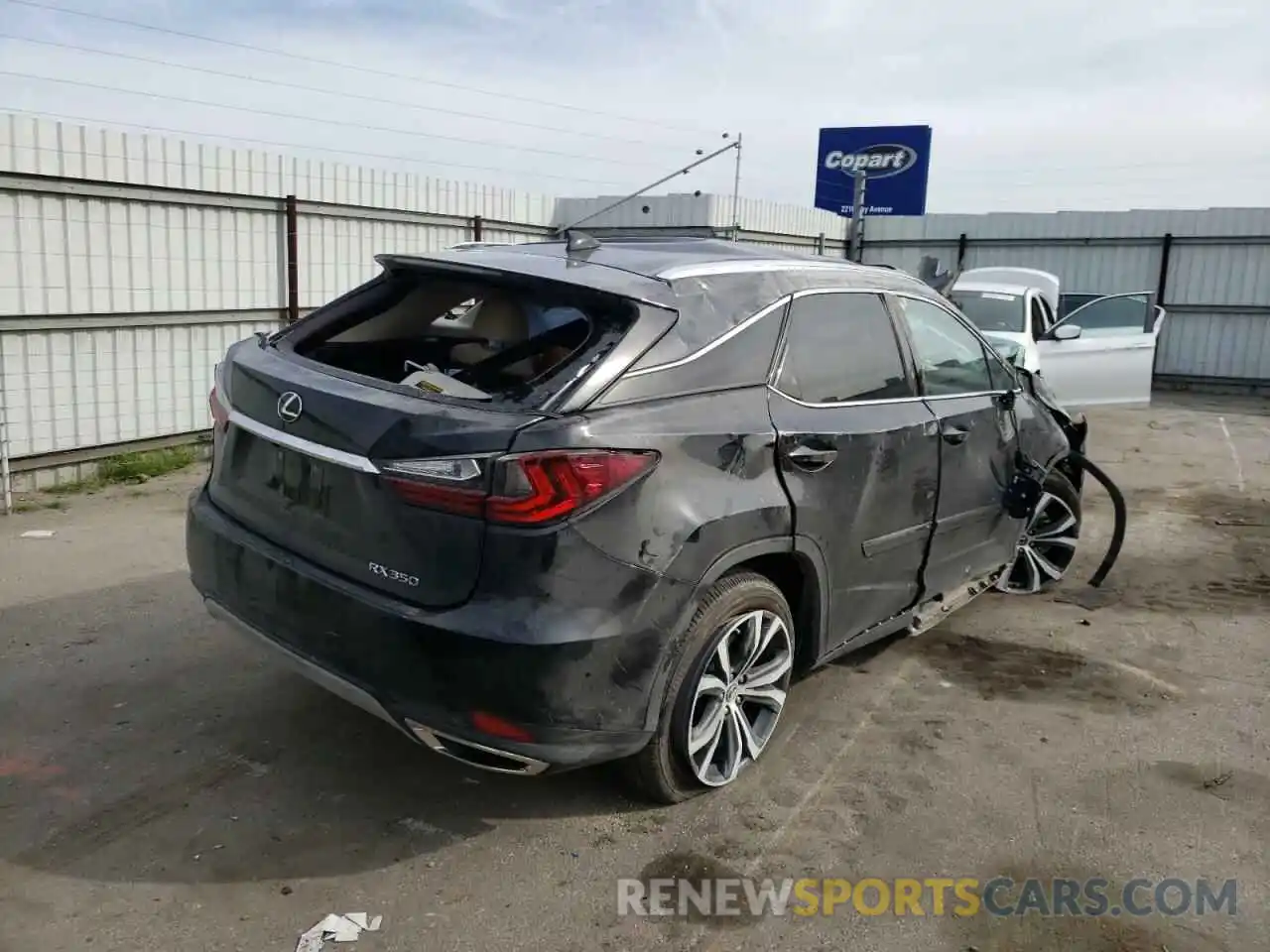 4 Фотография поврежденного автомобиля 2T2HZMDA7LC227761 LEXUS RX350 2020