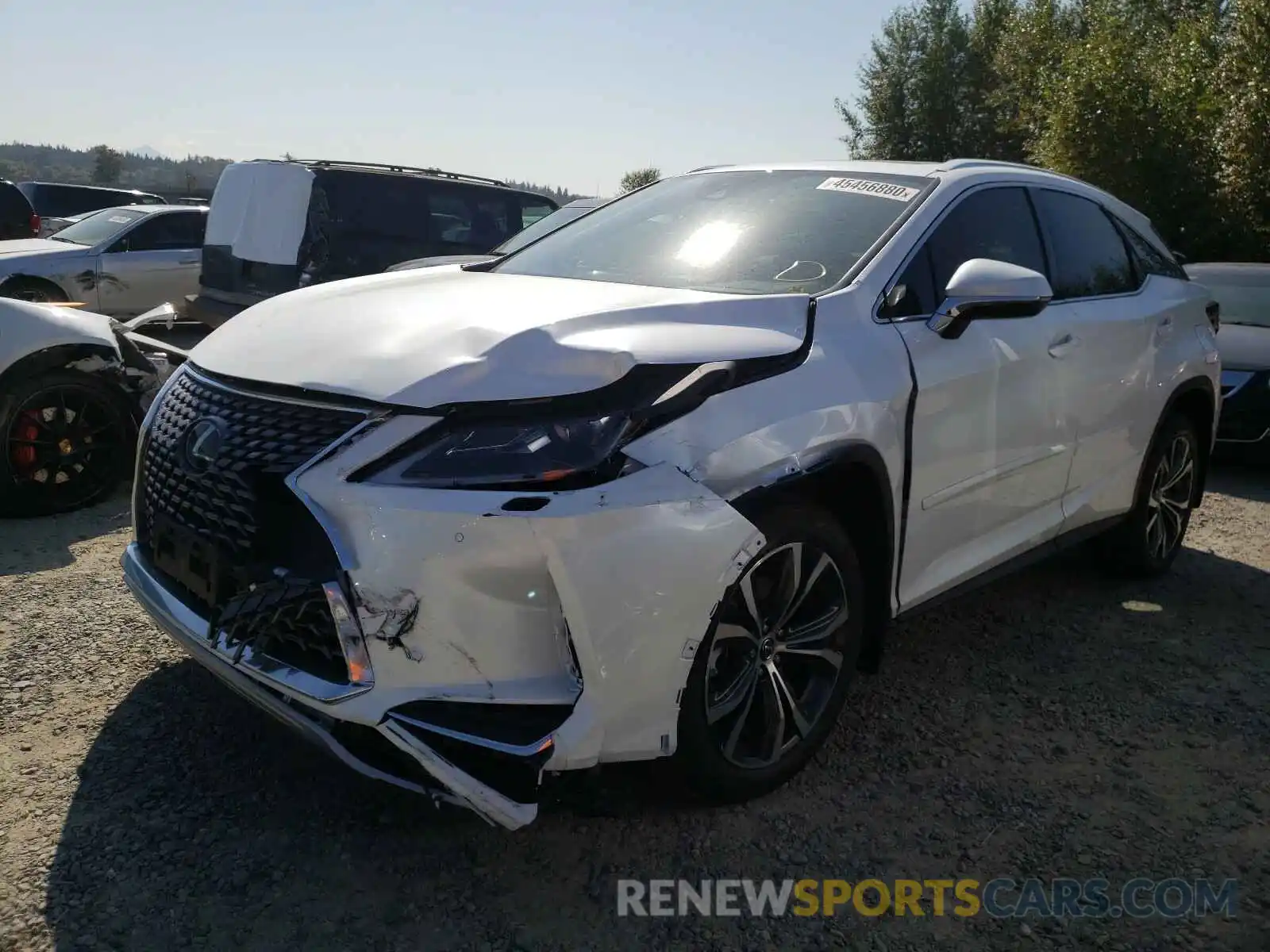 2 Photograph of a damaged car 2T2HZMDA7LC232667 LEXUS RX350 2020