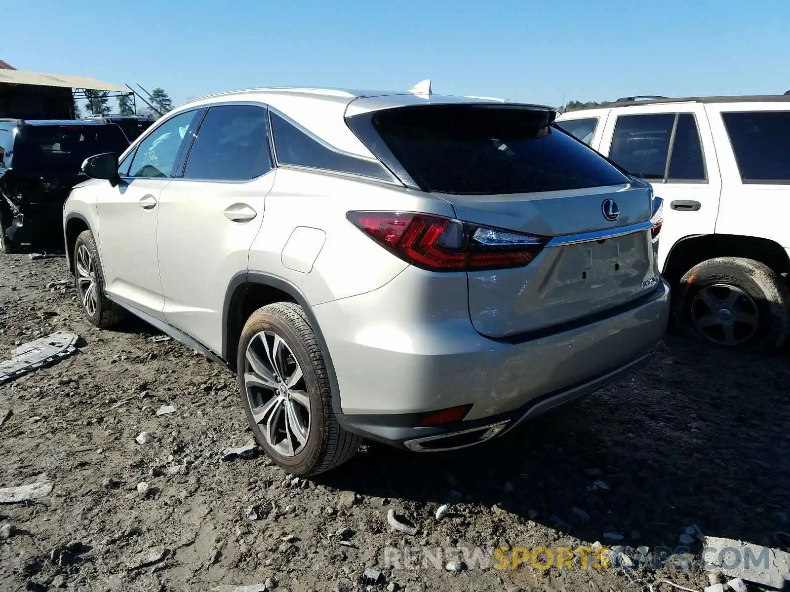 3 Фотография поврежденного автомобиля 2T2HZMDA7LC233138 LEXUS RX350 2020