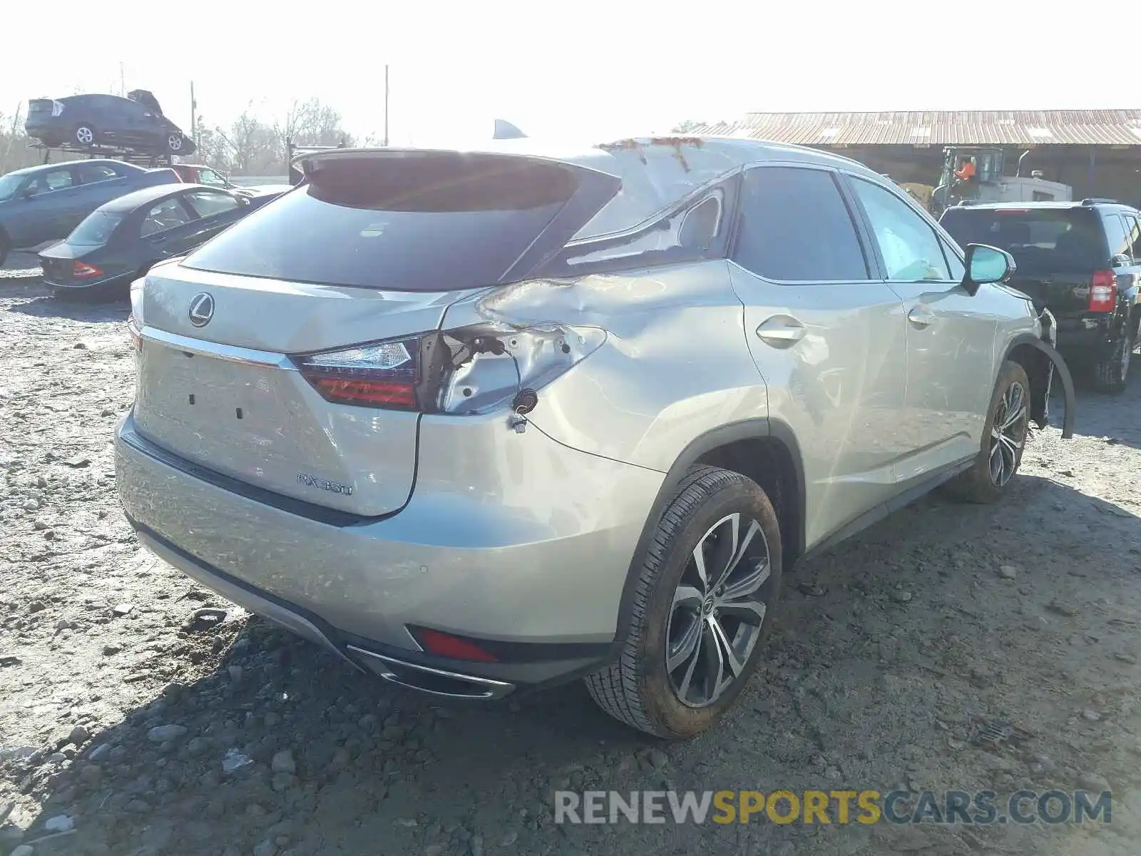 4 Фотография поврежденного автомобиля 2T2HZMDA7LC233138 LEXUS RX350 2020