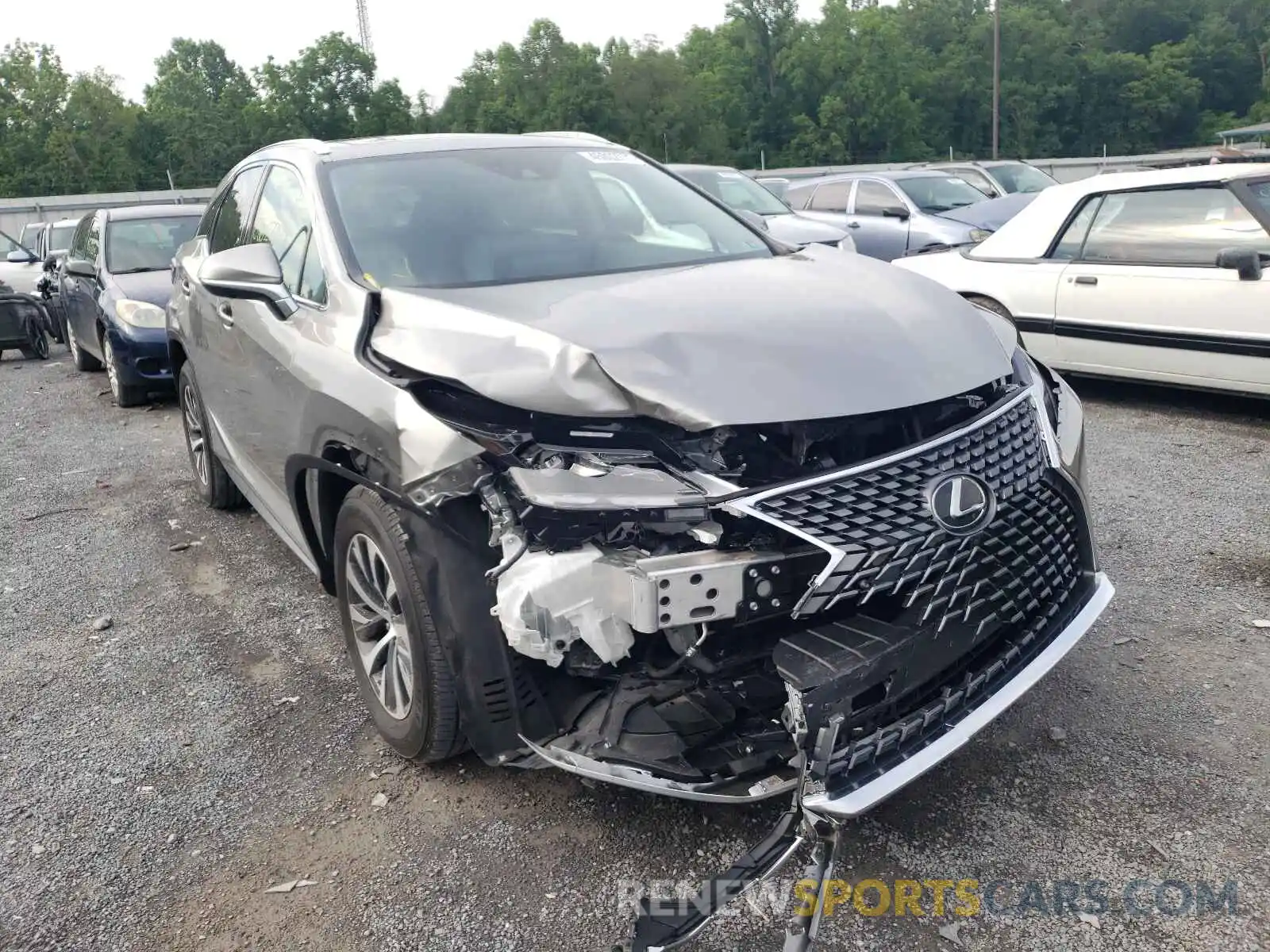 1 Photograph of a damaged car 2T2HZMDA7LC240431 LEXUS RX350 2020