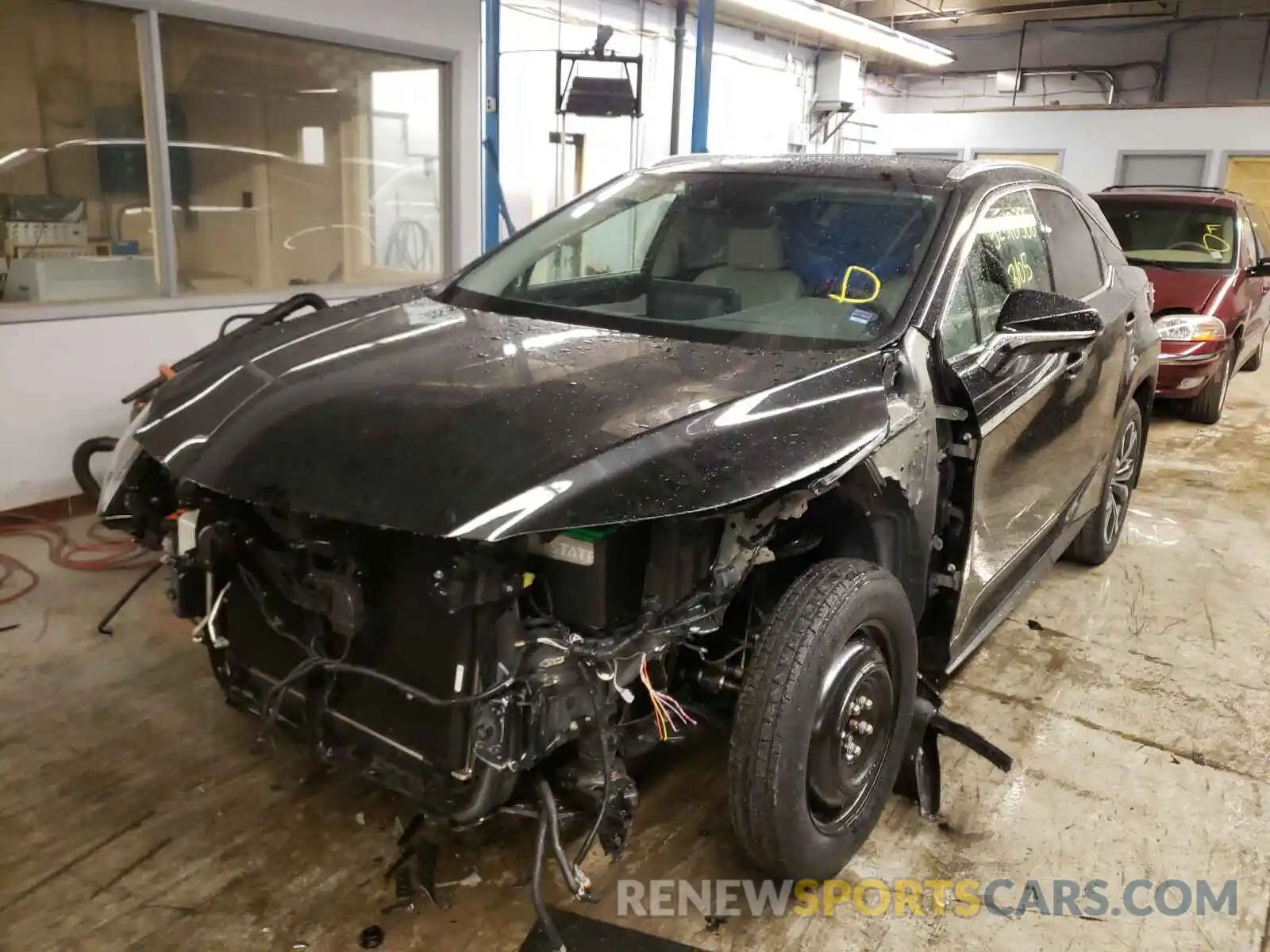 2 Фотография поврежденного автомобиля 2T2HZMDA8LC229907 LEXUS RX350 2020