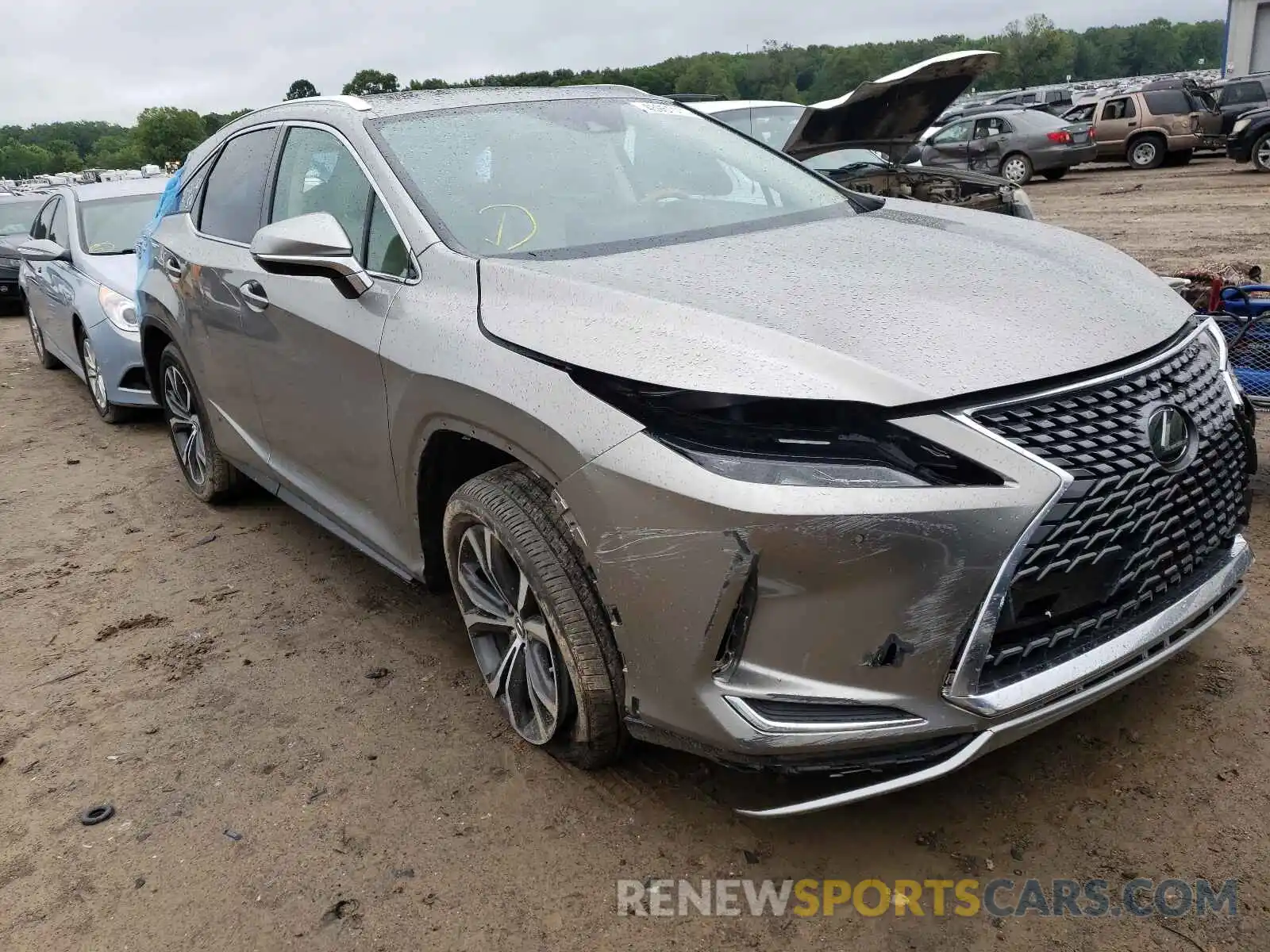 1 Photograph of a damaged car 2T2HZMDA8LC235853 LEXUS RX350 2020