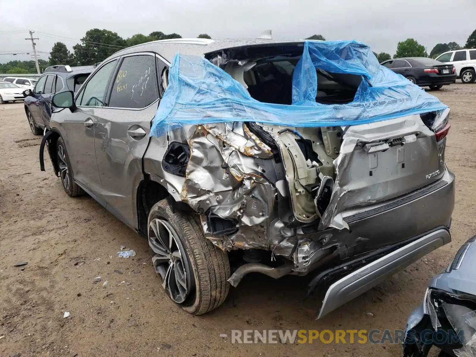 3 Photograph of a damaged car 2T2HZMDA8LC235853 LEXUS RX350 2020