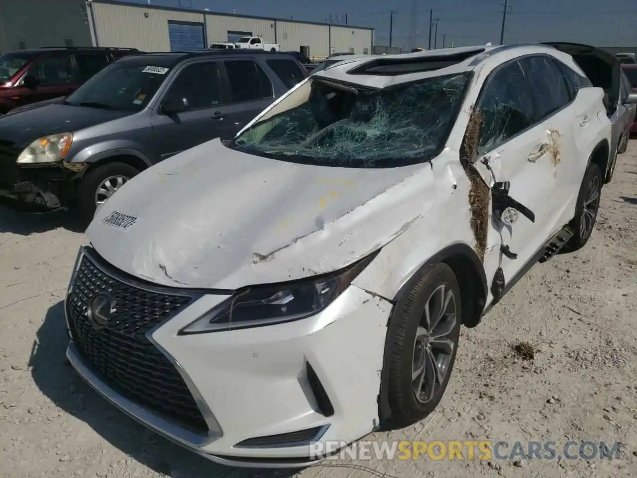 2 Photograph of a damaged car 2T2HZMDA8LC246805 LEXUS RX350 2020