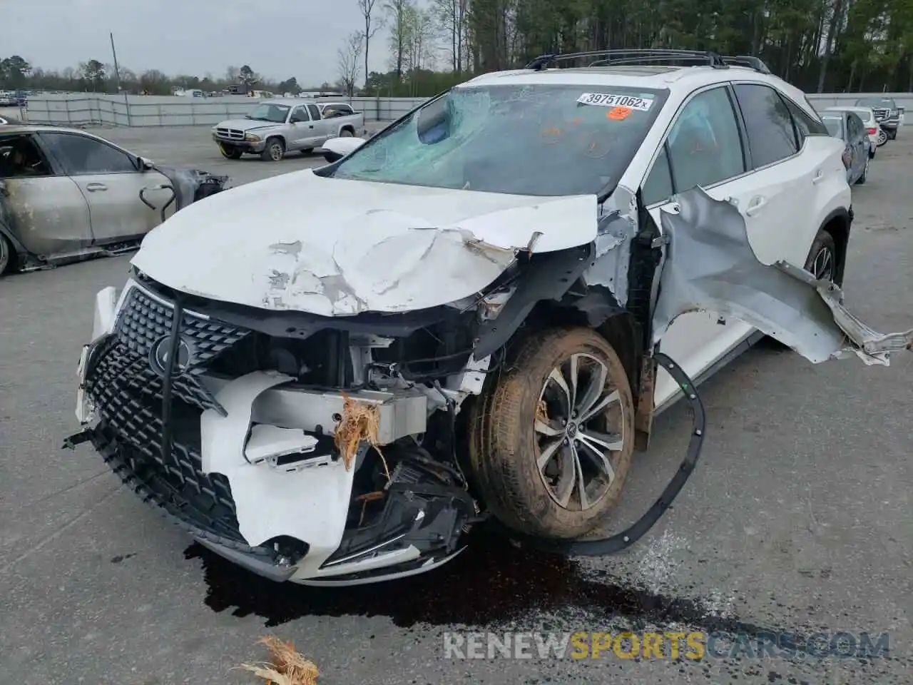 2 Photograph of a damaged car 2T2HZMDA8LC248134 LEXUS RX350 2020