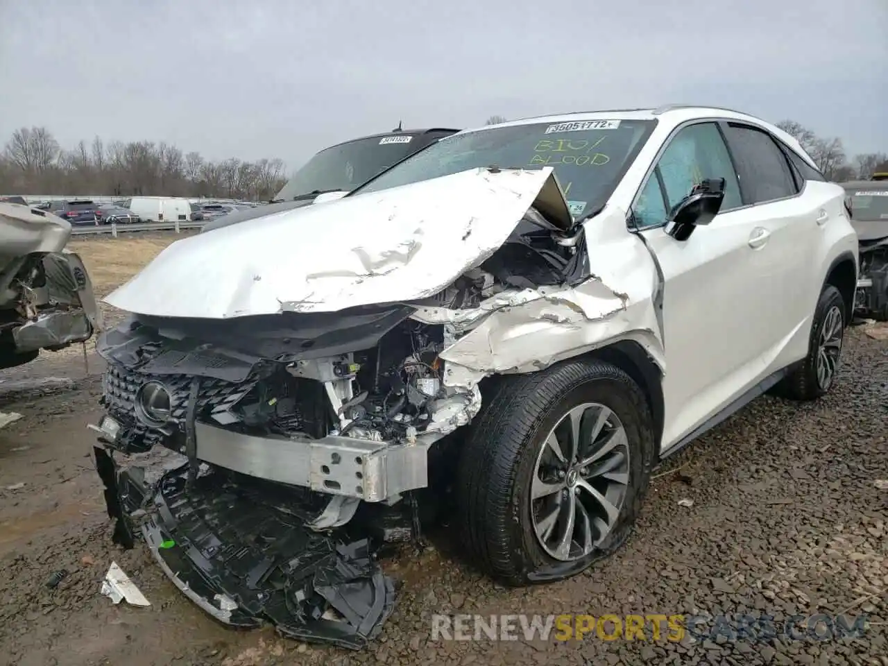 2 Photograph of a damaged car 2T2HZMDA9LC215269 LEXUS RX350 2020