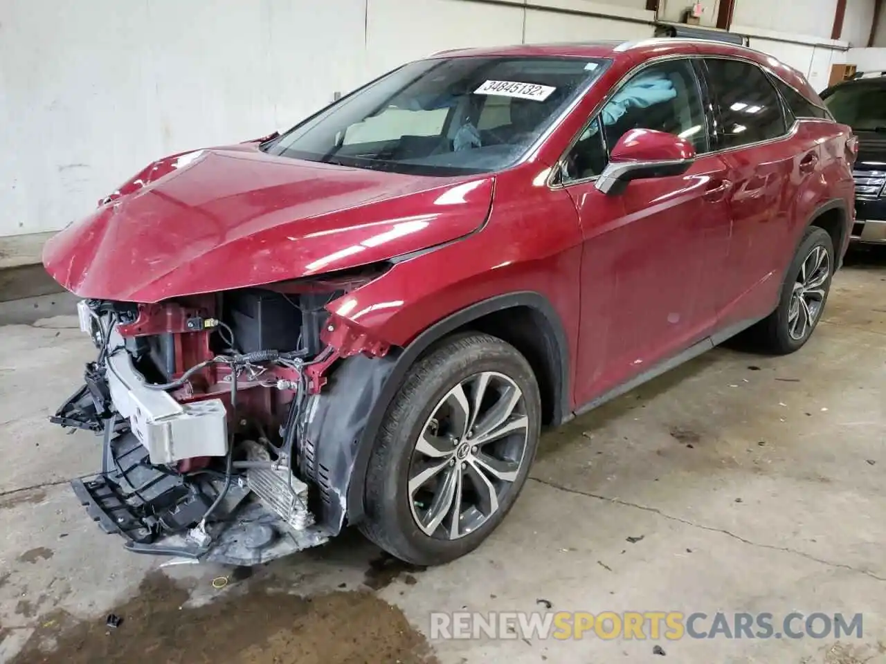 2 Photograph of a damaged car 2T2HZMDA9LC217801 LEXUS RX350 2020