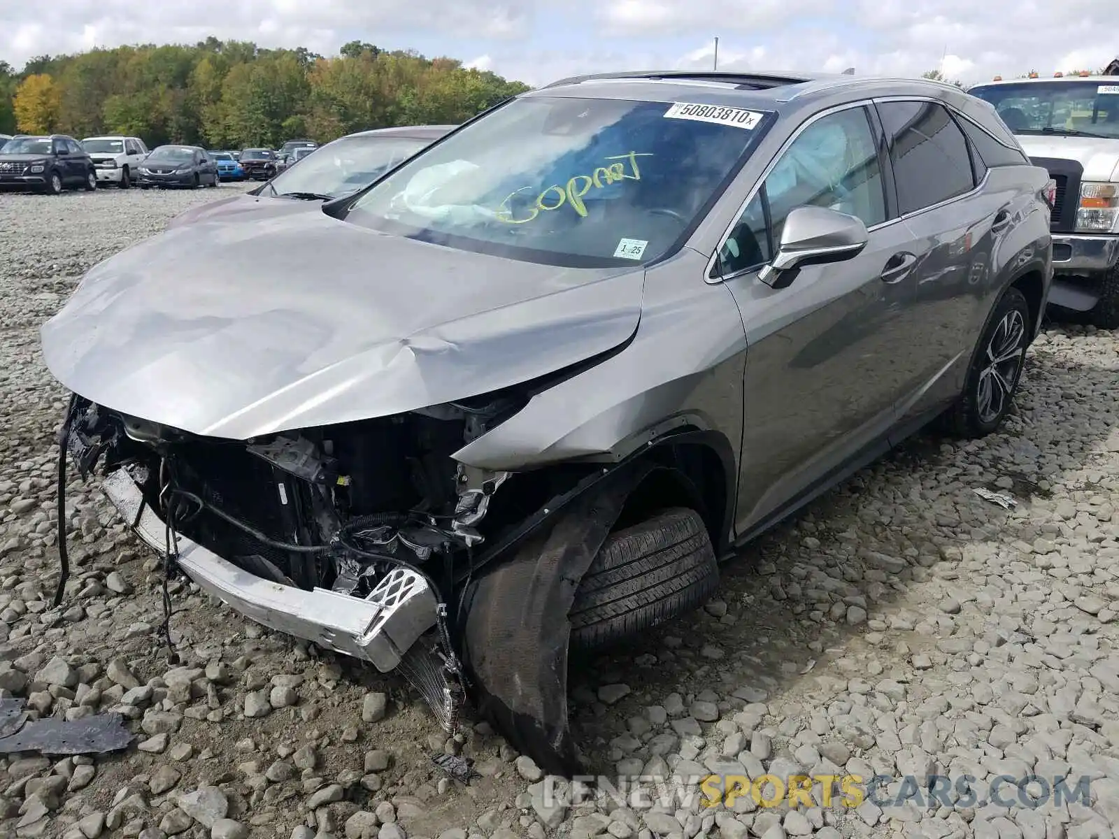 2 Фотография поврежденного автомобиля 2T2HZMDA9LC223646 LEXUS RX350 2020