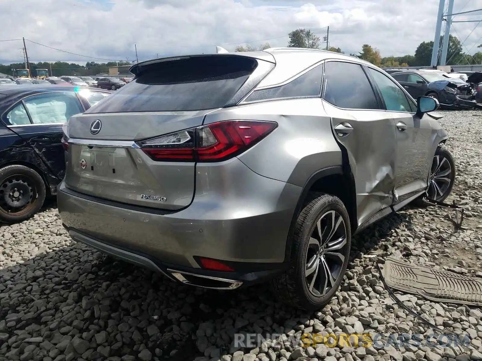 4 Фотография поврежденного автомобиля 2T2HZMDA9LC223646 LEXUS RX350 2020