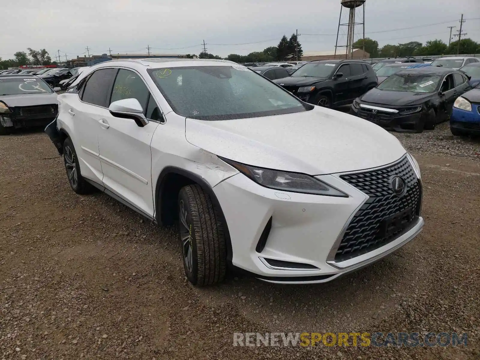 1 Photograph of a damaged car 2T2HZMDA9LC224425 LEXUS RX350 2020