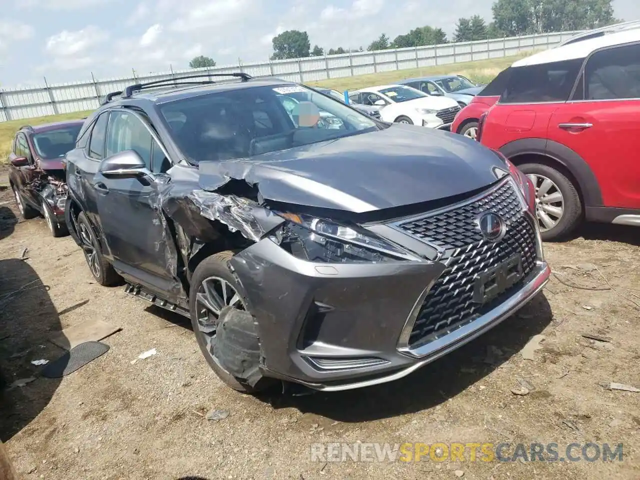 1 Photograph of a damaged car 2T2HZMDA9LC230385 LEXUS RX350 2020