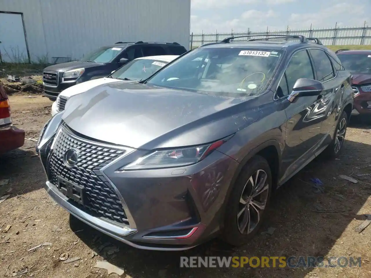 2 Photograph of a damaged car 2T2HZMDA9LC230385 LEXUS RX350 2020