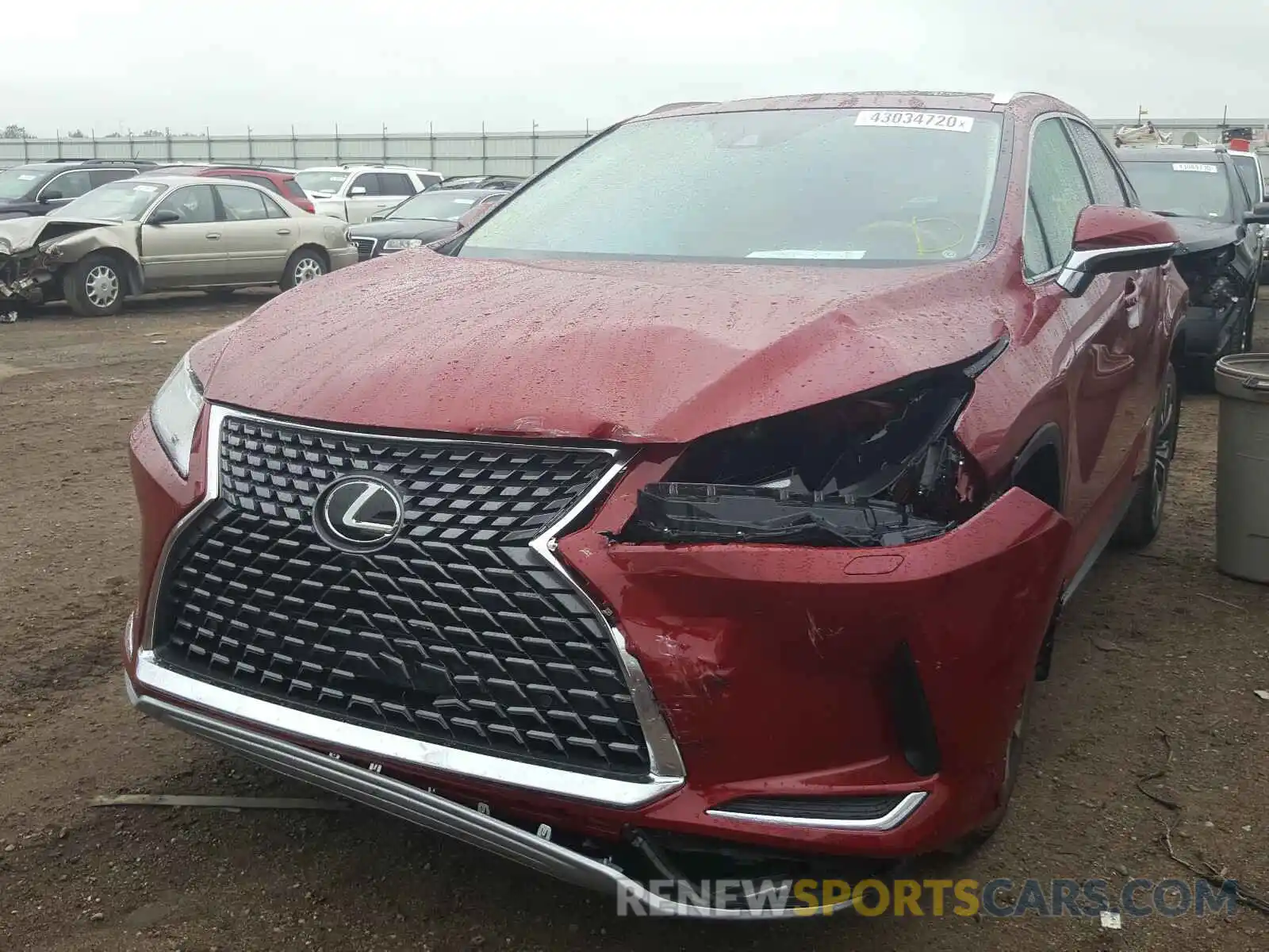 2 Photograph of a damaged car 2T2HZMDA9LC236624 LEXUS RX350 2020