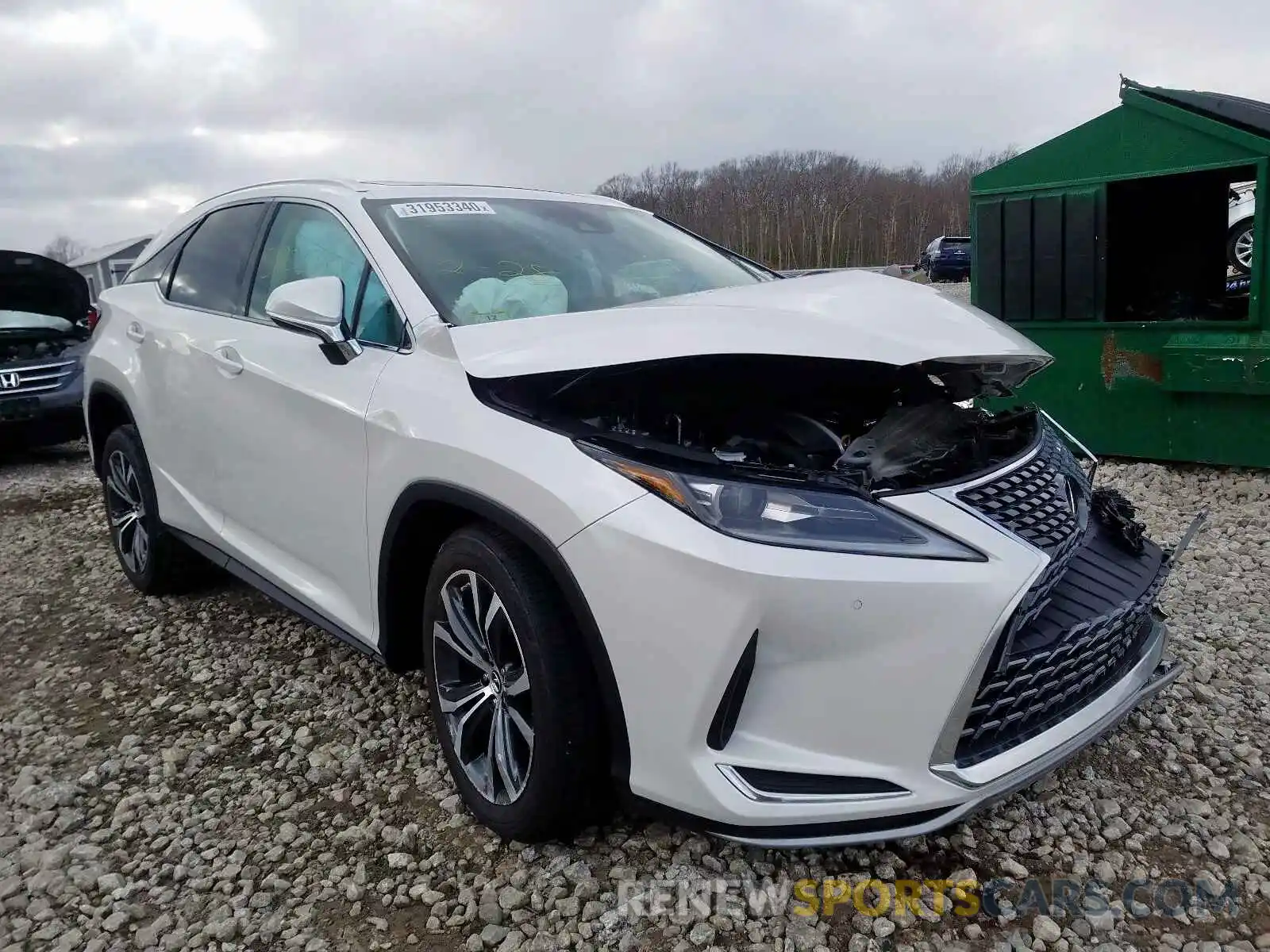 1 Photograph of a damaged car 2T2HZMDAXLC217886 LEXUS RX350 2020