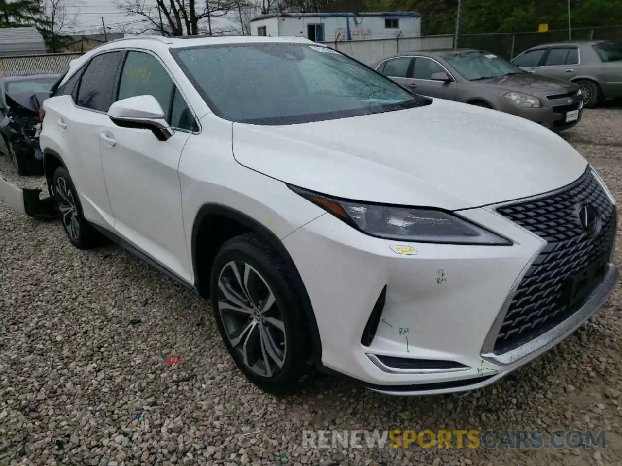 1 Photograph of a damaged car 2T2HZMDAXLC225373 LEXUS RX350 2020