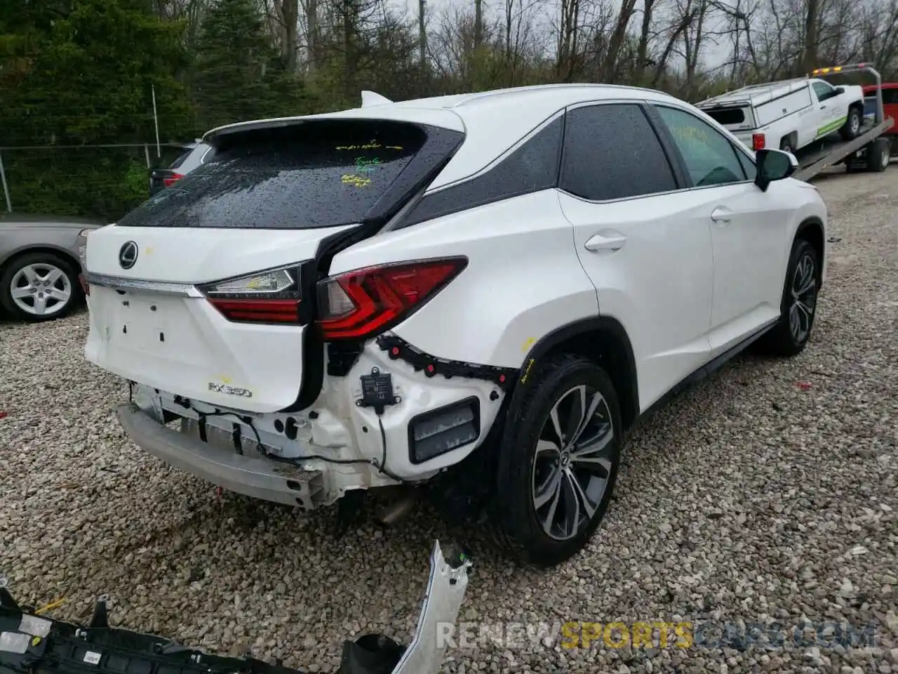 4 Photograph of a damaged car 2T2HZMDAXLC225373 LEXUS RX350 2020