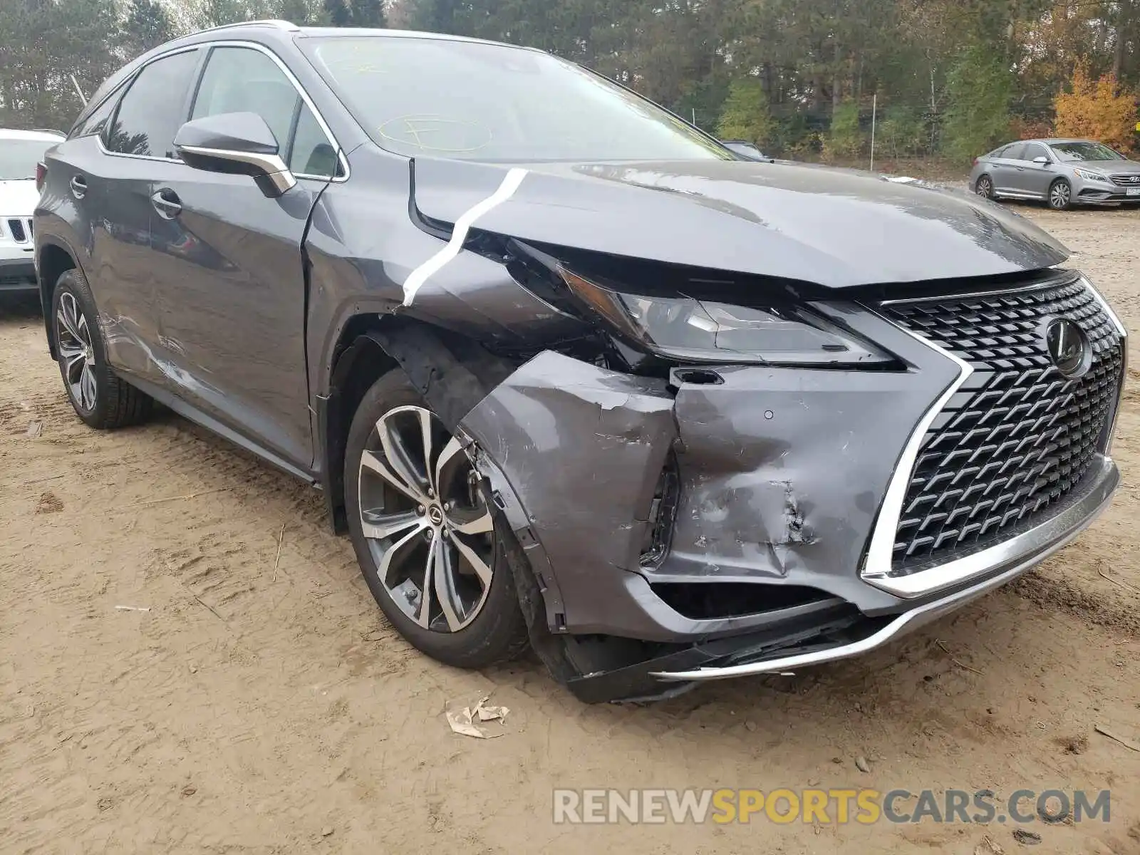 1 Photograph of a damaged car 2T2HZMDAXLC237233 LEXUS RX350 2020