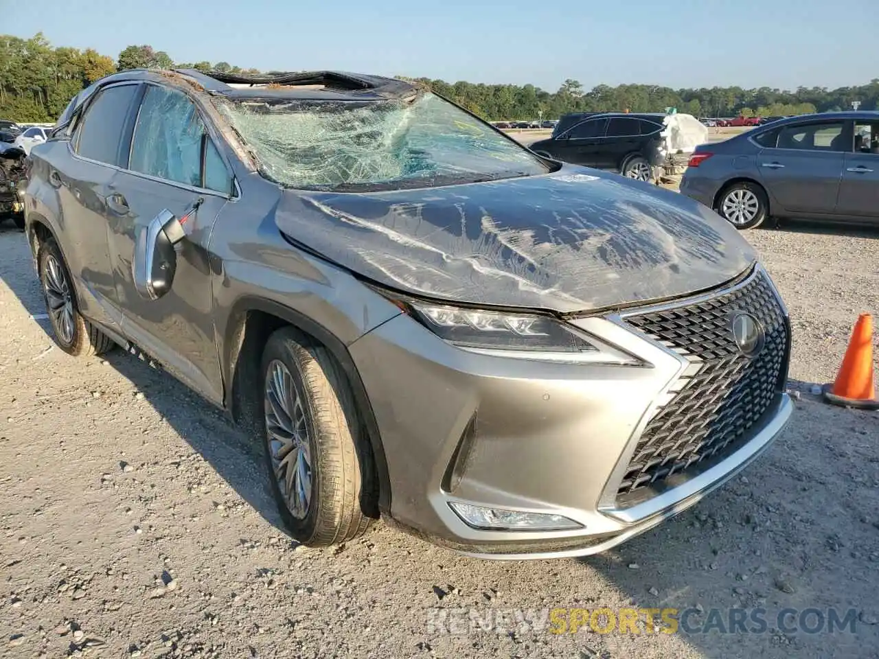 1 Photograph of a damaged car 2T2JZMAA2LC178376 LEXUS RX350 2020