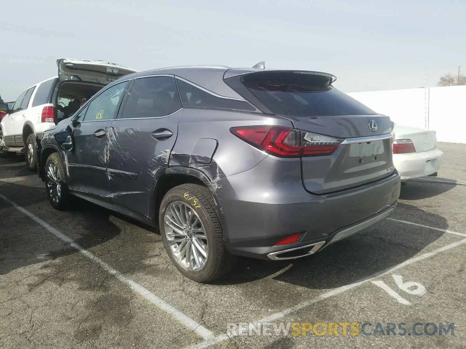 3 Photograph of a damaged car 2T2JZMAA4LC153186 LEXUS RX350 2020