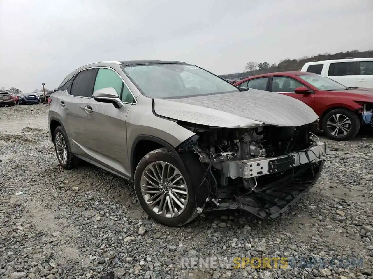 1 Photograph of a damaged car 2T2JZMAA8LC157516 LEXUS RX350 2020