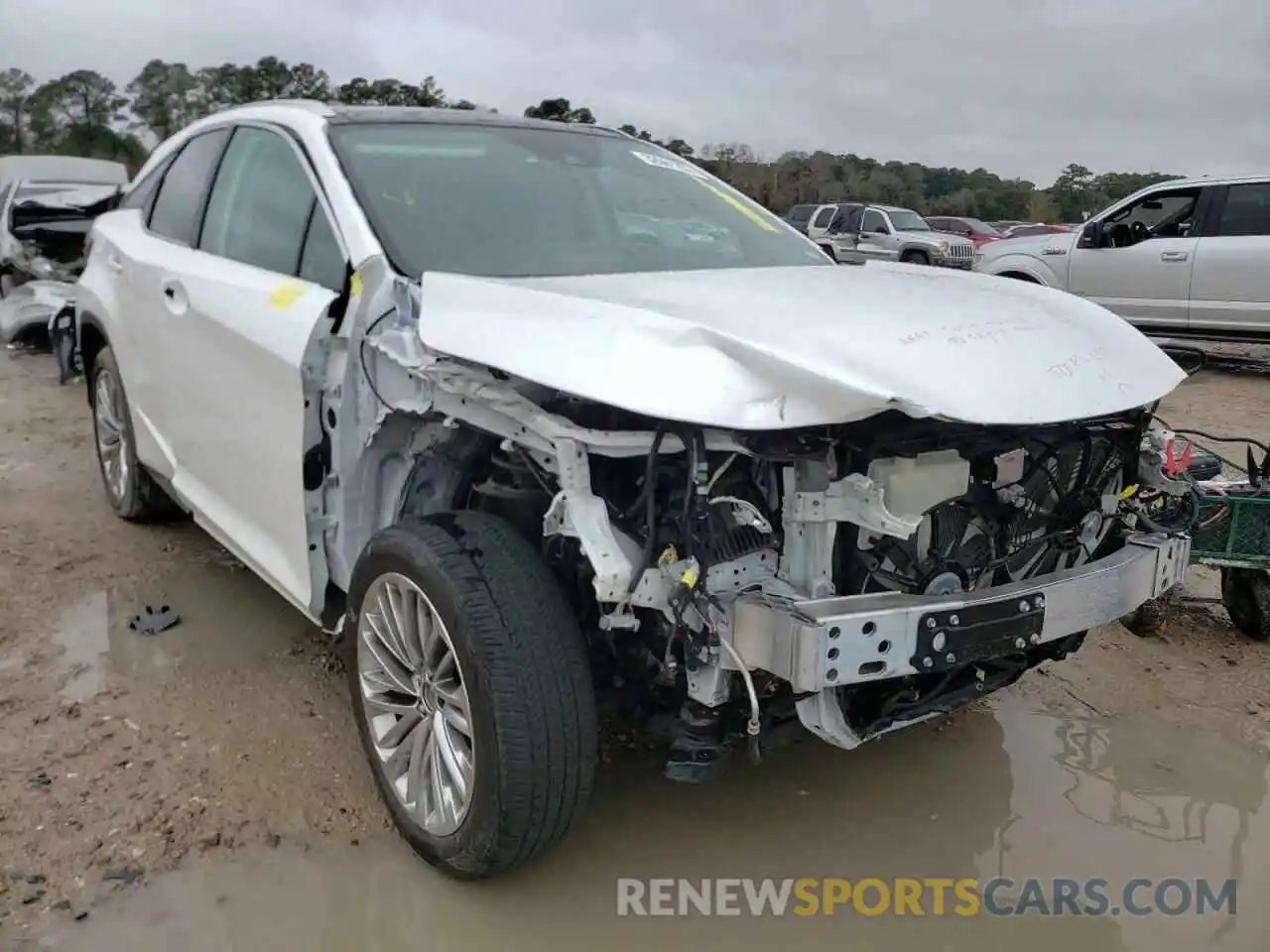 1 Photograph of a damaged car 2T2JZMAAXLC153824 LEXUS RX350 2020