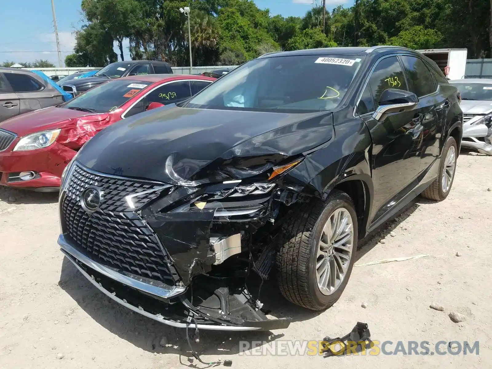 2 Photograph of a damaged car 2T2JZMAAXLC161941 LEXUS RX350 2020