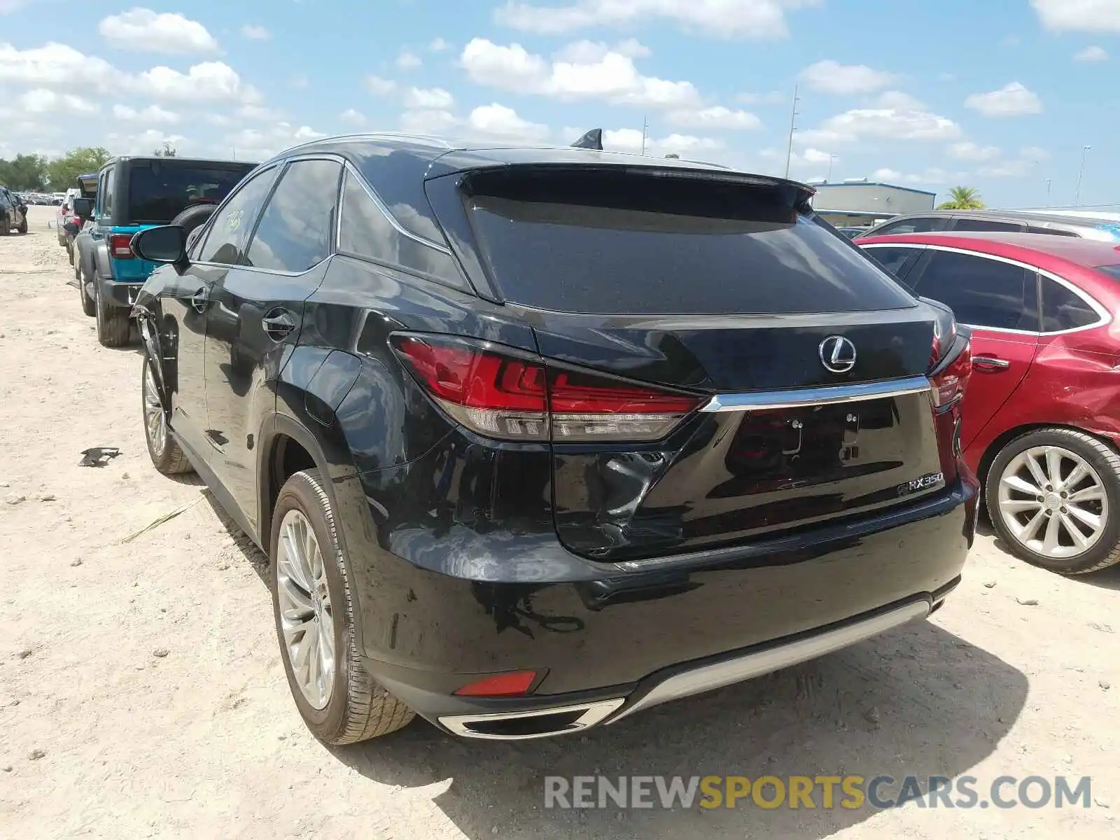 3 Photograph of a damaged car 2T2JZMAAXLC161941 LEXUS RX350 2020