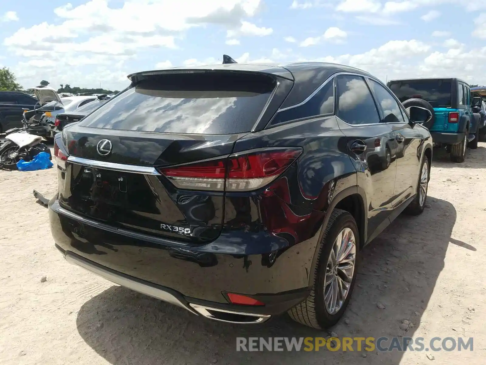 4 Photograph of a damaged car 2T2JZMAAXLC161941 LEXUS RX350 2020