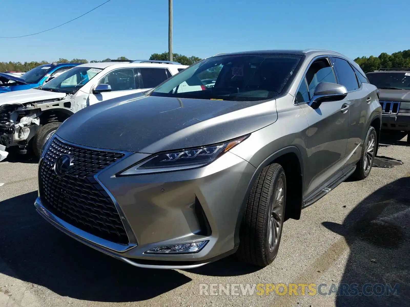 2 Photograph of a damaged car 2T2JZMDA0LC251305 LEXUS RX350 2020