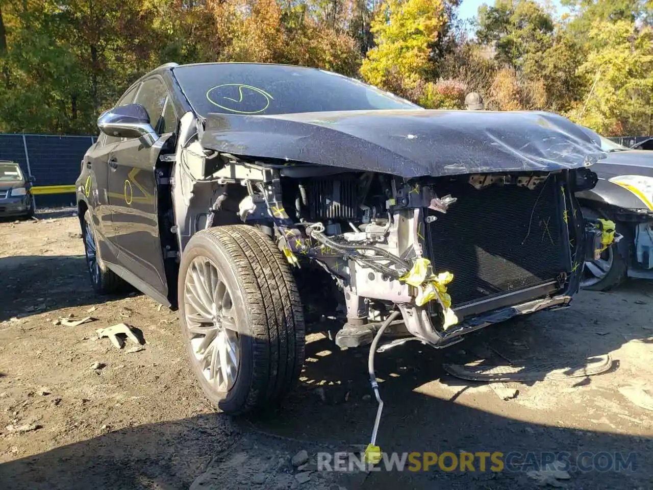 1 Photograph of a damaged car 2T2JZMDA2LC235140 LEXUS RX350 2020