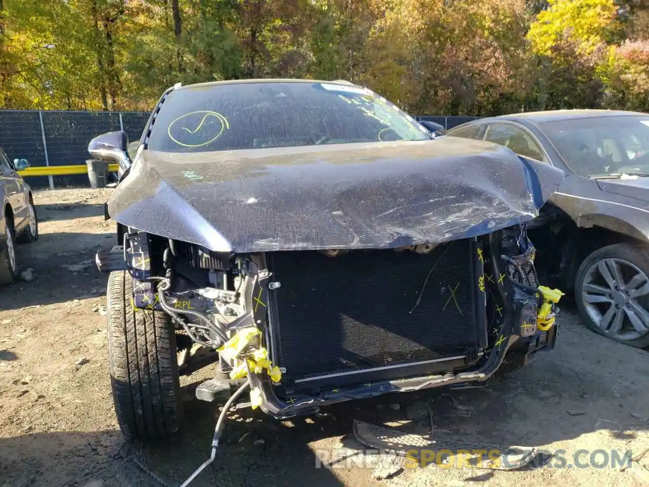 9 Photograph of a damaged car 2T2JZMDA2LC235140 LEXUS RX350 2020