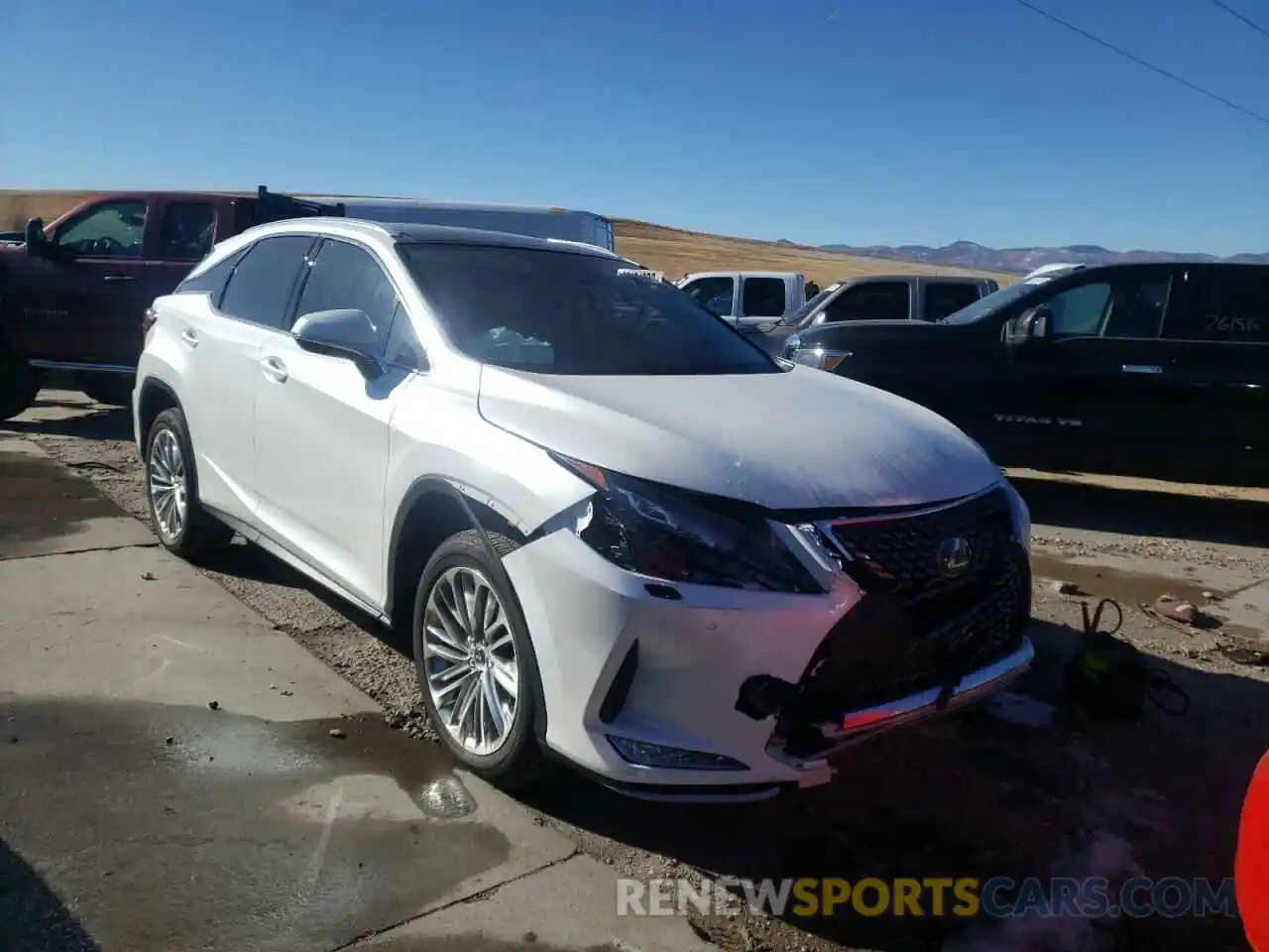 1 Photograph of a damaged car 2T2JZMDA3LC228813 LEXUS RX350 2020