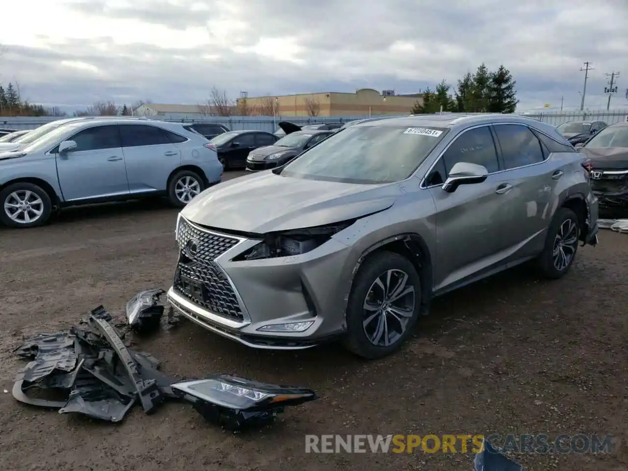 2 Photograph of a damaged car 2T2JZMDA3LC245997 LEXUS RX350 2020