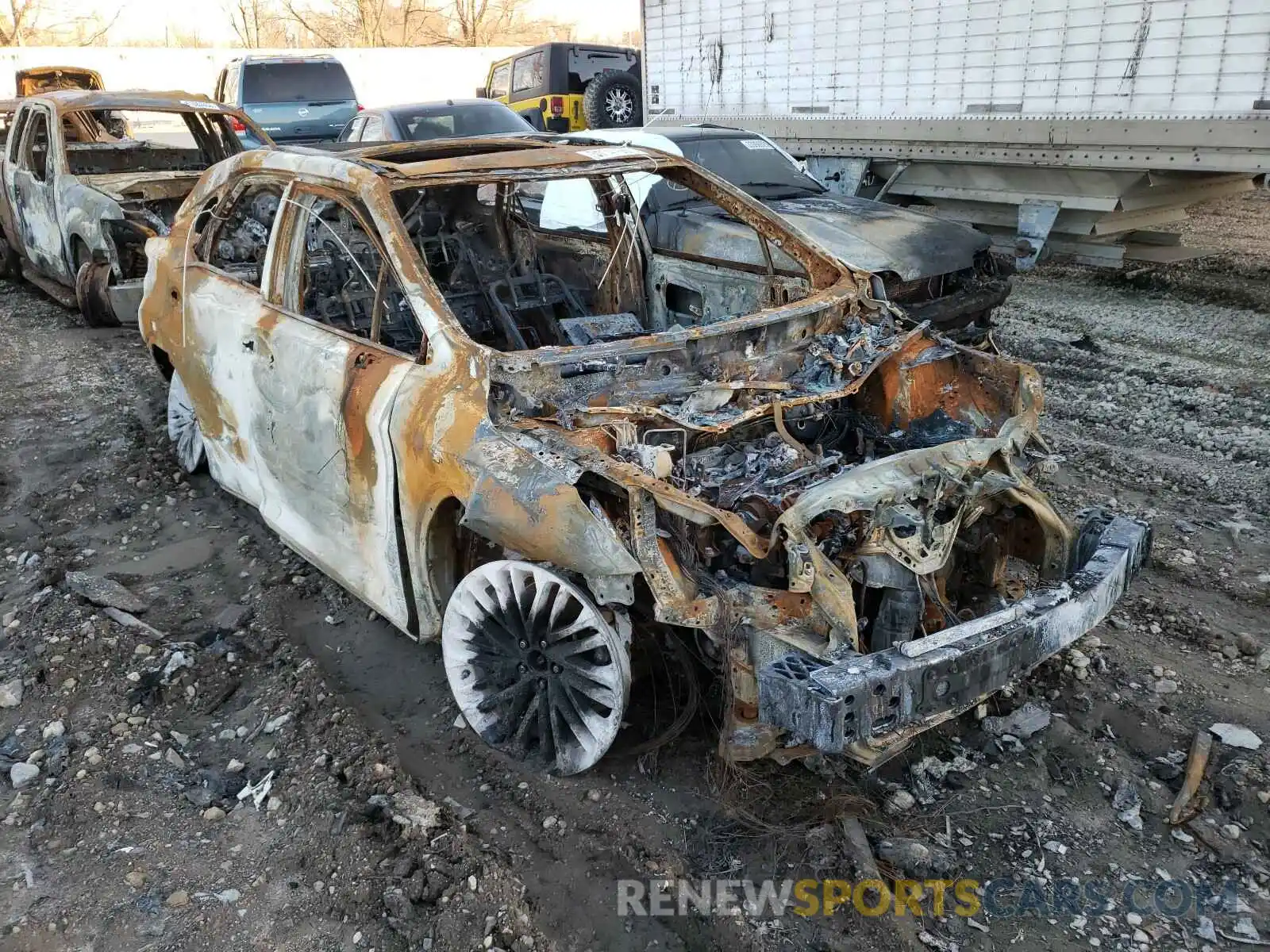 1 Photograph of a damaged car 2T2JZMDA4LC228156 LEXUS RX350 2020