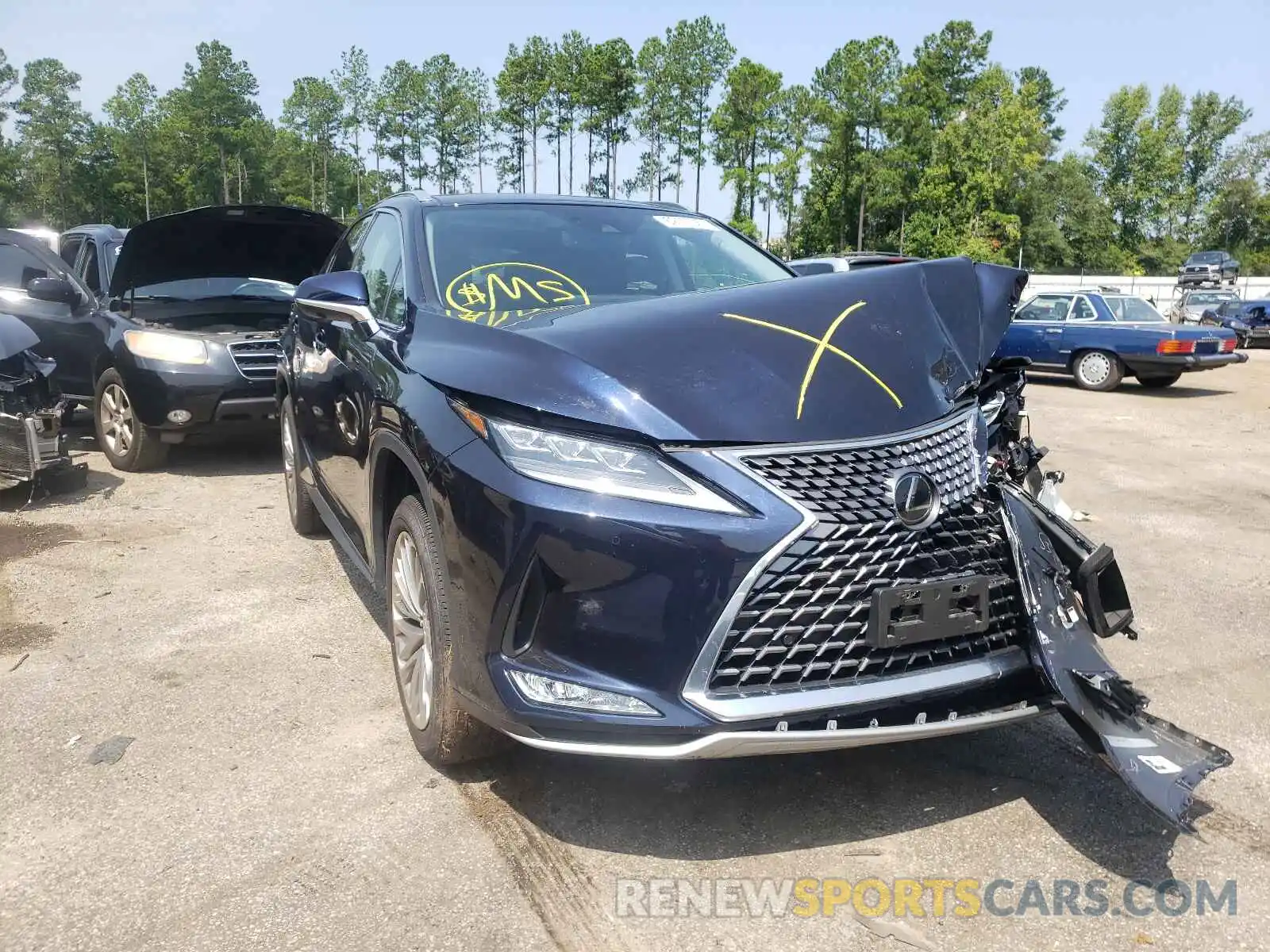 1 Photograph of a damaged car 2T2JZMDA4LC231400 LEXUS RX350 2020