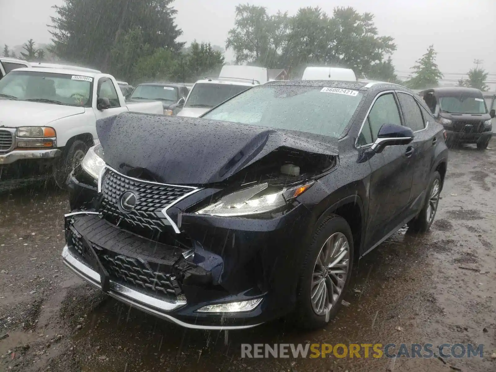 2 Photograph of a damaged car 2T2JZMDA8LC255845 LEXUS RX350 2020