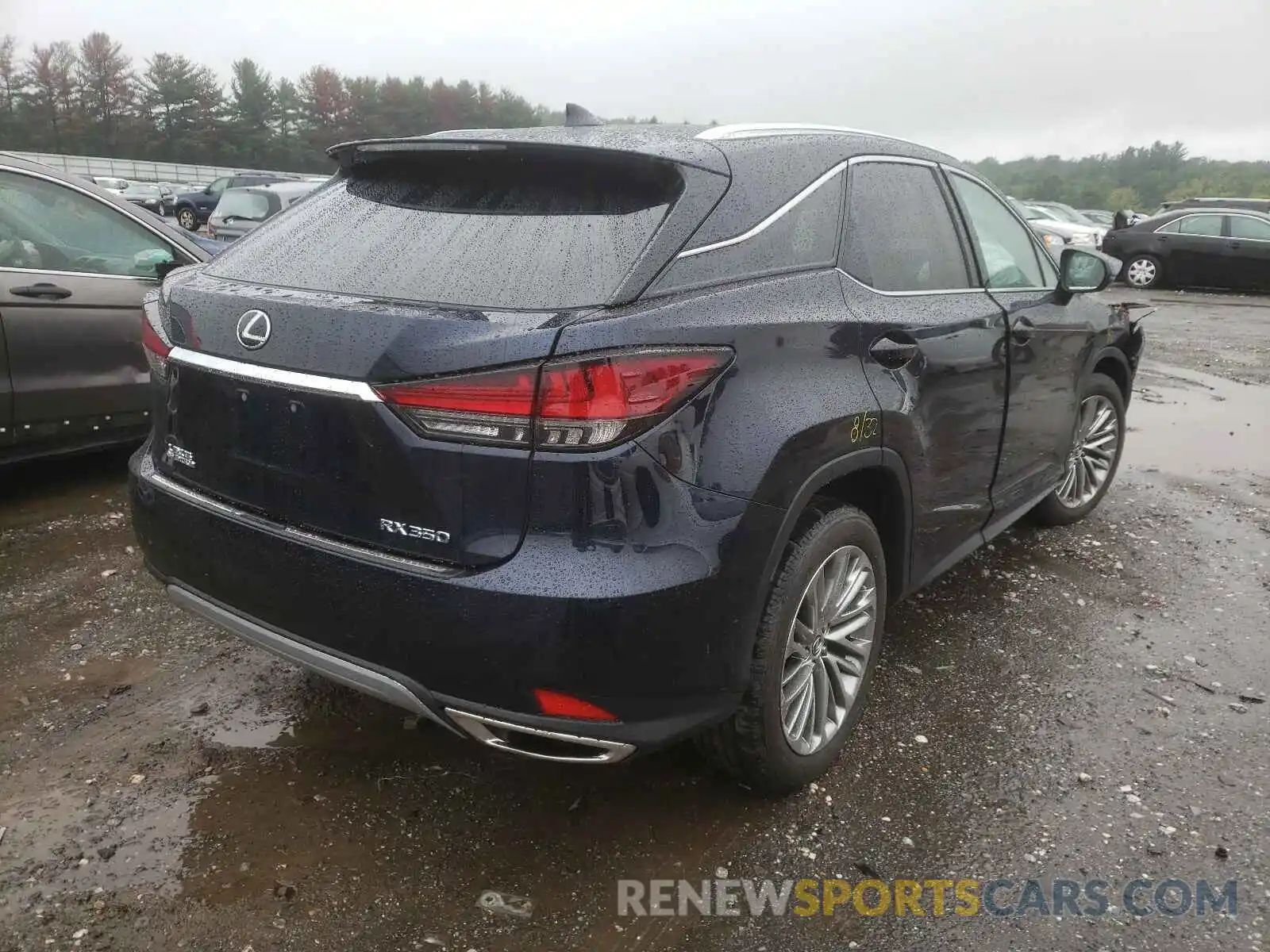 4 Фотография поврежденного автомобиля 2T2JZMDA8LC255845 LEXUS RX350 2020