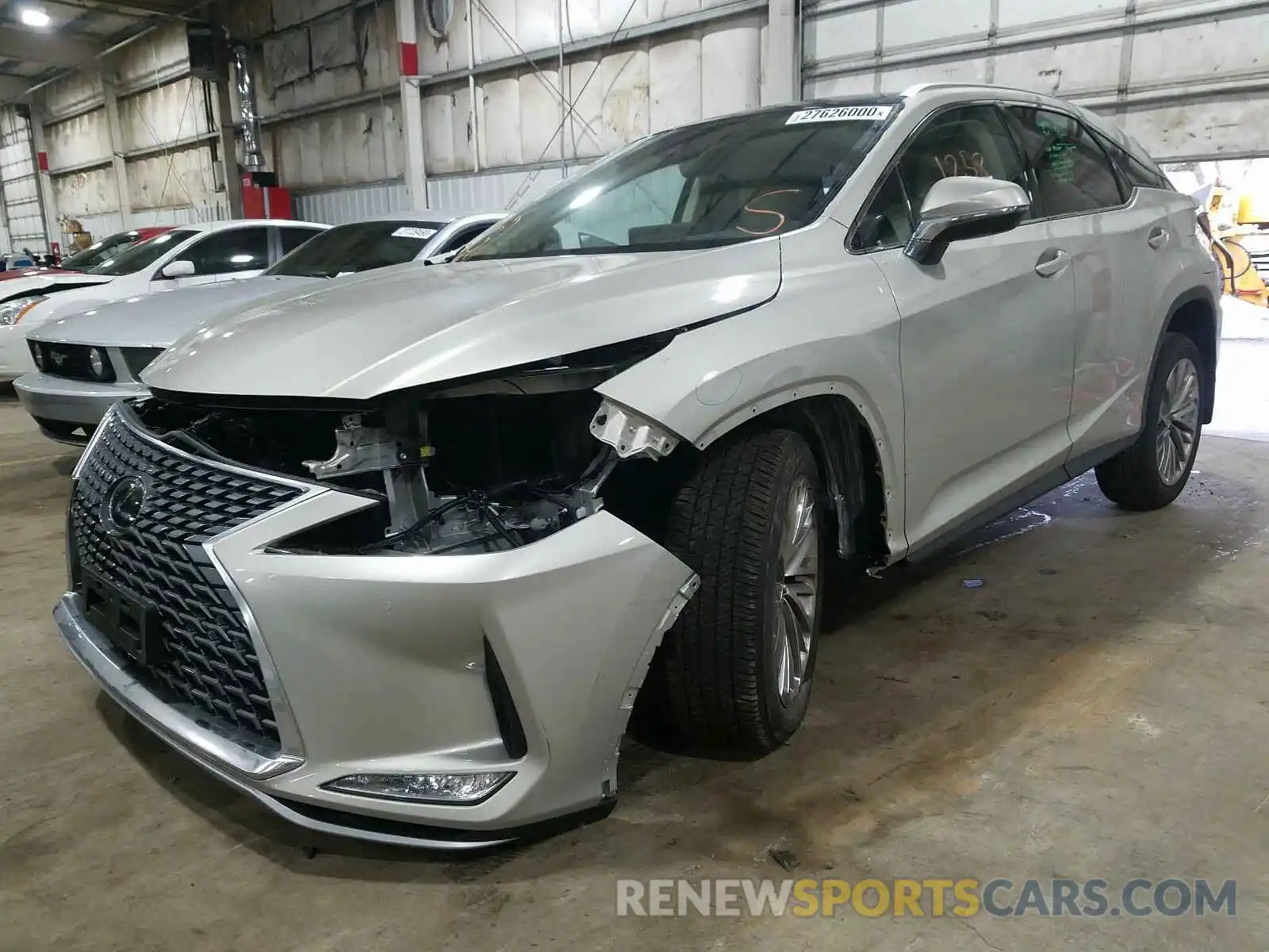 2 Photograph of a damaged car 2T2JZMDA9LC214396 LEXUS RX350 2020