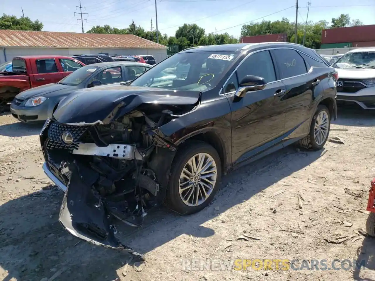 2 Photograph of a damaged car 2T2JZMDA9LC235264 LEXUS RX350 2020