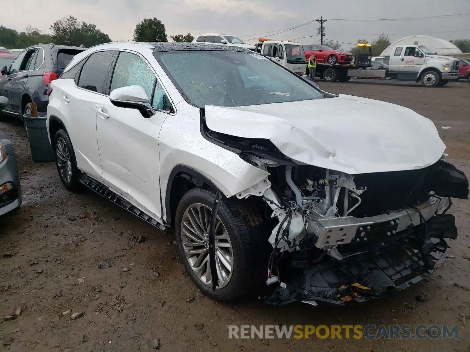 1 Photograph of a damaged car 2T2JZMDAXLC212592 LEXUS RX350 2020