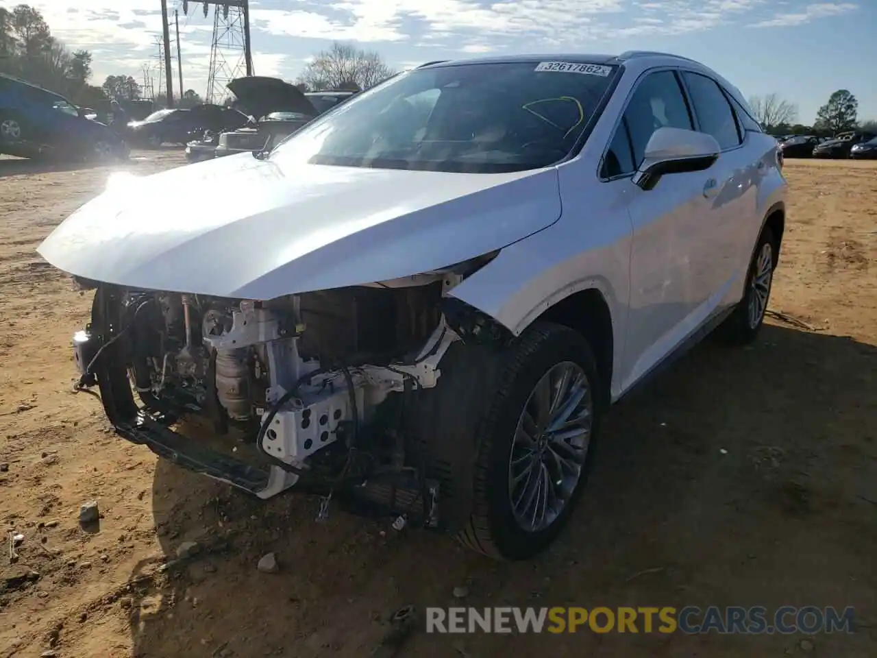 2 Photograph of a damaged car 2T2JZMDAXLC248993 LEXUS RX350 2020