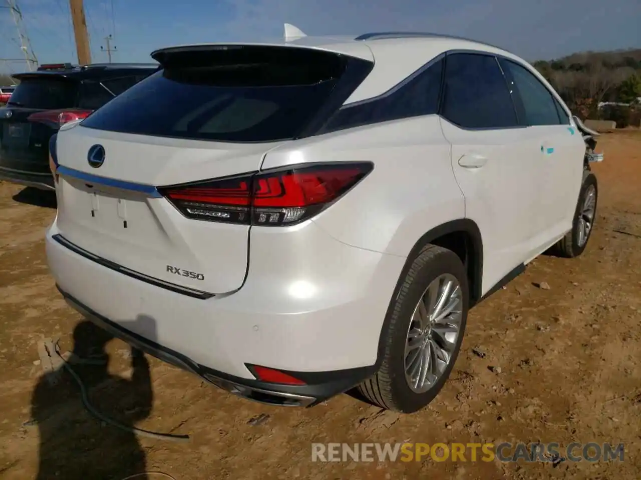 4 Фотография поврежденного автомобиля 2T2JZMDAXLC248993 LEXUS RX350 2020