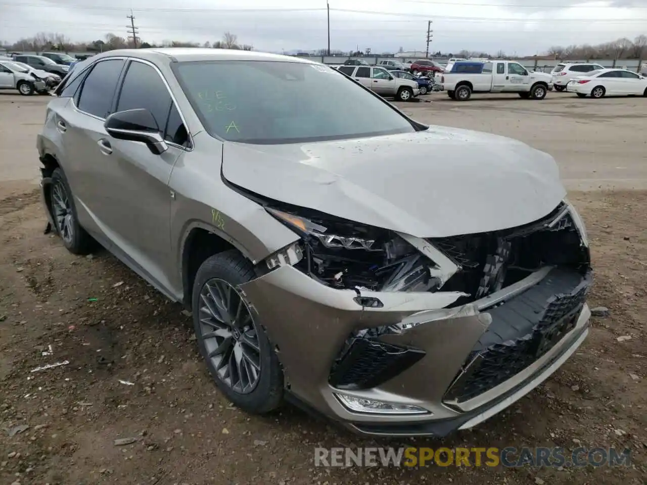 1 Photograph of a damaged car 2T2SZMDA2LC221954 LEXUS RX350 2020