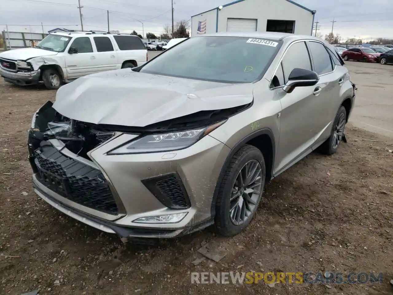 2 Photograph of a damaged car 2T2SZMDA2LC221954 LEXUS RX350 2020