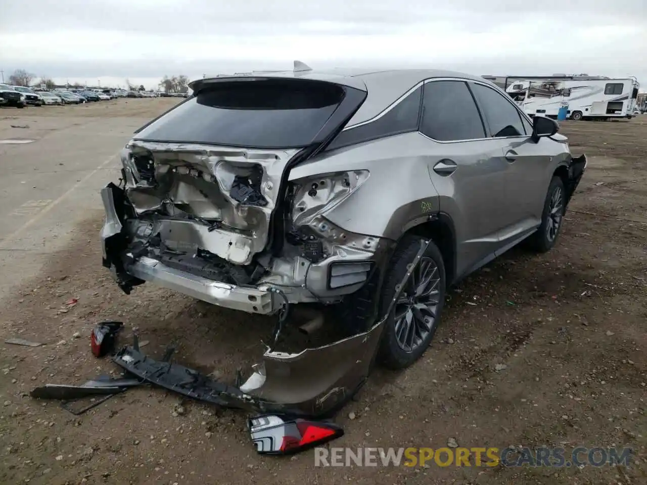 4 Photograph of a damaged car 2T2SZMDA2LC221954 LEXUS RX350 2020