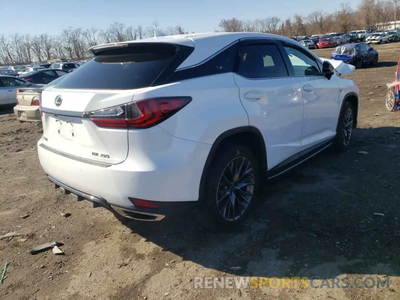 4 Фотография поврежденного автомобиля 2T2SZMDA8LC229203 LEXUS RX350 2020