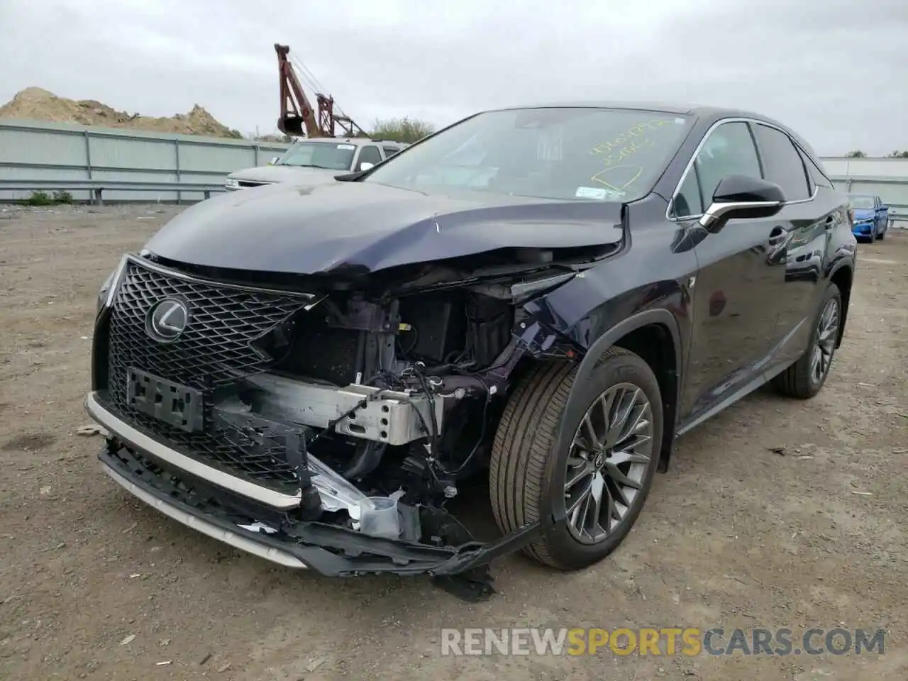 2 Photograph of a damaged car 2T2SZMDA8LC250763 LEXUS RX350 2020