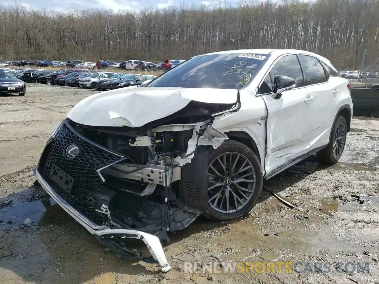 2 Photograph of a damaged car 2T2SZMDAXLC214766 LEXUS RX350 2020