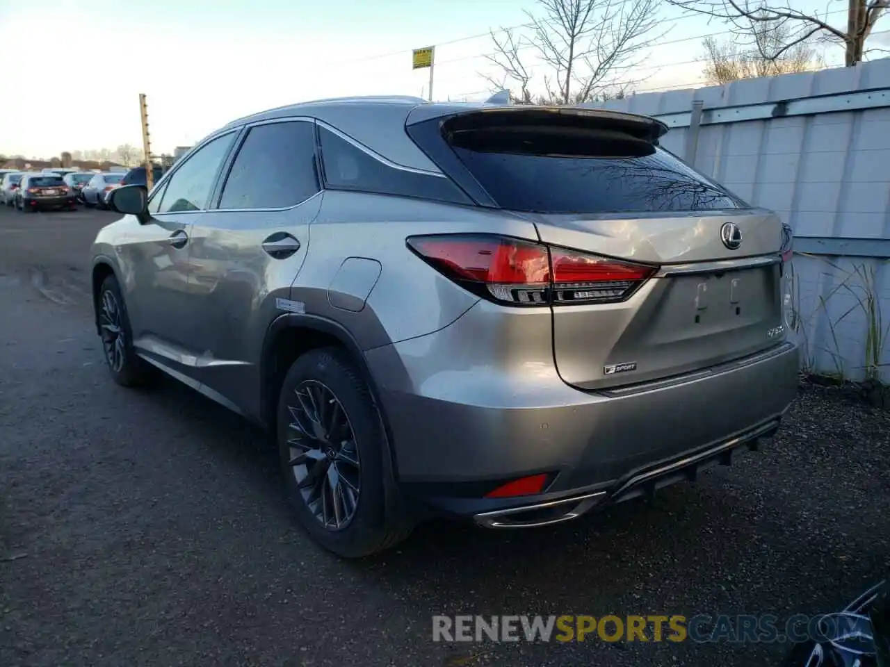 3 Photograph of a damaged car 2T2YZMDA1LC214472 LEXUS RX350 2020